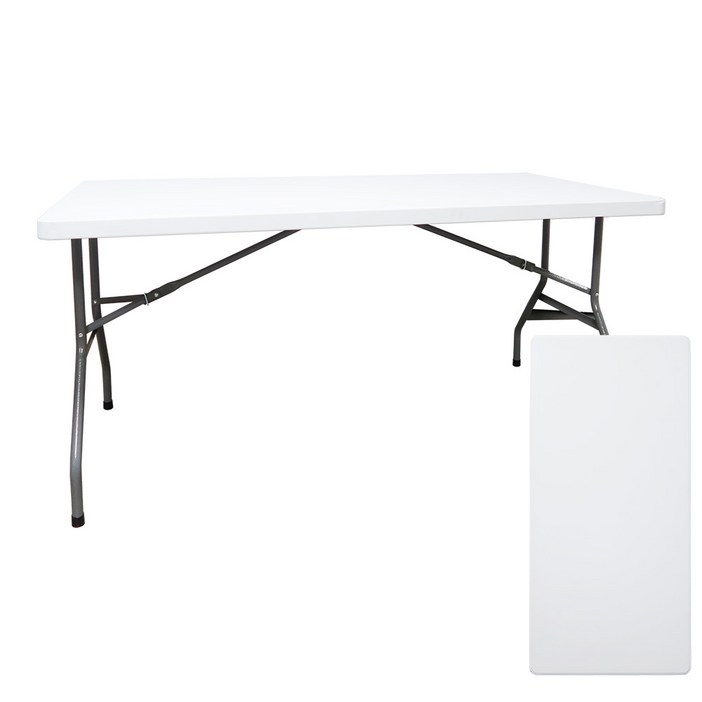 포네라 브로몰딩 듀라 고정식 테이블 야외 아웃도어 캠핑 행사 테이블 1800, 화이트