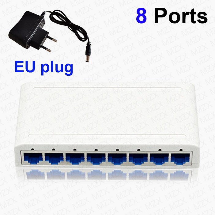 기가비트 1000MBPS 네트워크 인젝터 어댑터 스위처 허브 인터넷 포트 네트워킹 미니 RJ45 라우터 1000M 스마트 이더넷 스위치