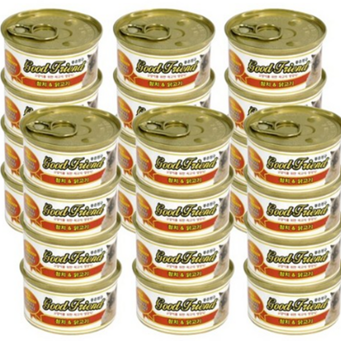 굿프렌드 캔 참치+치어 85g x 24개