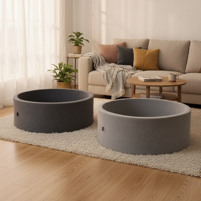 지아지조 아기유아 원형 볼풀장 (KC인증) 볼풀, 라이트그레이, 1개