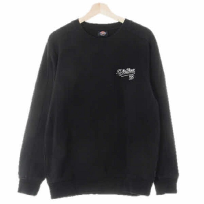 3533 디키즈 블랙 면혼방 소매절개라인맨투맨 M