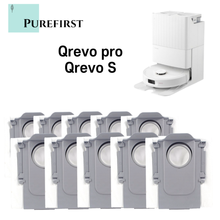 퓨어퍼스트 로보락 Q REVO Pro더스트백 먼지봉투 소모품 호환, 10개