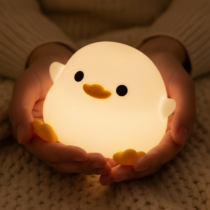 블루리 아기 뱁새 실리콘 LED 무드등