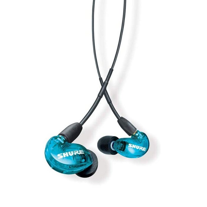 SHURE SE215 SPE 슈어 유선 이어폰 보컬 공연용 음악감상 모니터링 인이어 이어폰 블루색상 삼아정품빠른배송 SHURE SE215 SPE 슈어 유선 이어폰 보컬 공연용 음악감상 모니터링 인이어 이어폰 블루색상 삼아정품빠른배송