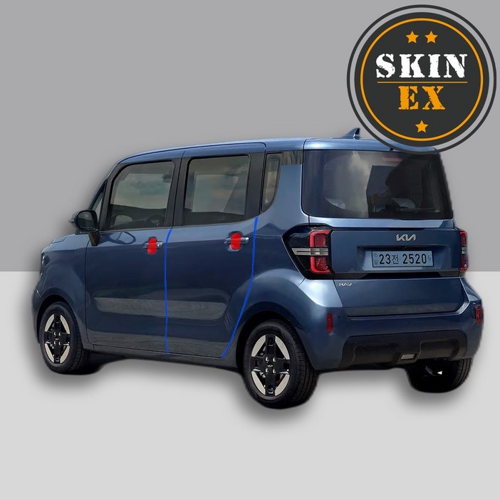 스킨엑스 더 뉴 레이 EV 6 도어컵도어엣지 PPF 차량보호필름, 1개