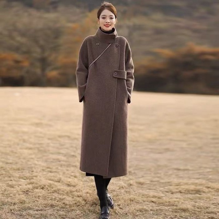 루스리더 여성 신상 오버핏 캐시미어 모직 코트 E1200 루스리더 여성 신상 오버핏 캐시미어 모직 코트 E1200