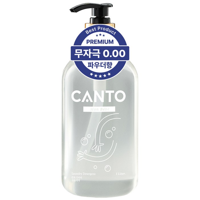 칸토 아기 세탁세제 몽베베 1L, 1개, 1L