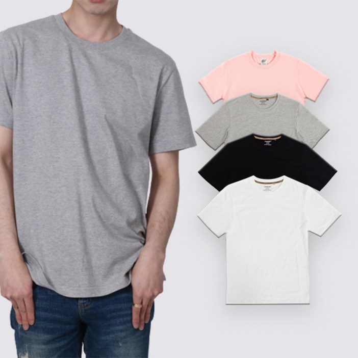 베이직 면티 반팔티 기획전 31장 남녀공용 20수