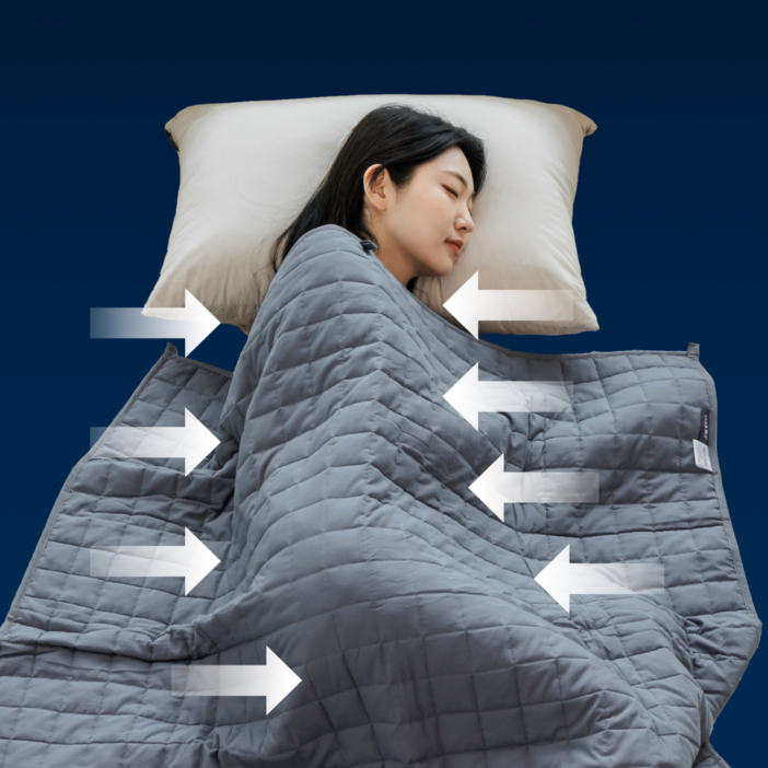 커들러 처방이불 무거운 이불 멜라토닌 무게 중력 수면 숙면 가중 이불 담요