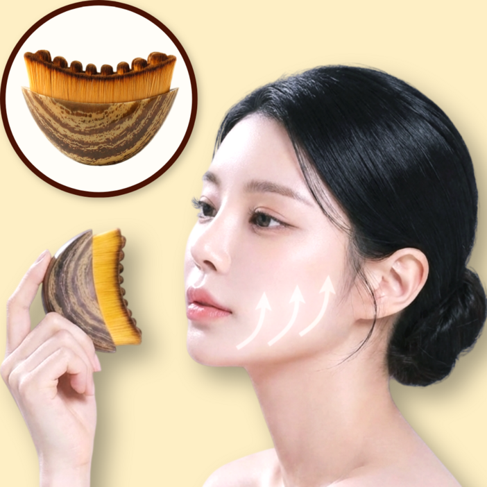 바이솜 괄사 마사지 리프팅 브러쉬 얼굴 림프 붓기 관리, LB201-A, 1개