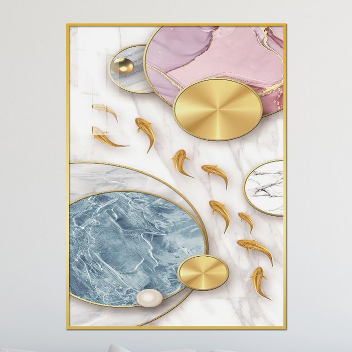 아트블루 풍수에 좋은 그림 황금 잉어 구어도 물고기 액자 아트블루 풍수에 좋은 그림 황금 잉어 구어도 물고기 액자