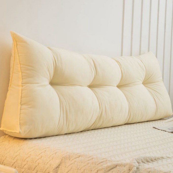 BENRAN 침대헤드보드 워싱 면 등받이 소파 침실 침대의 머리맡 삼각형 충돌방지 쿠션 침대헤드쿠션