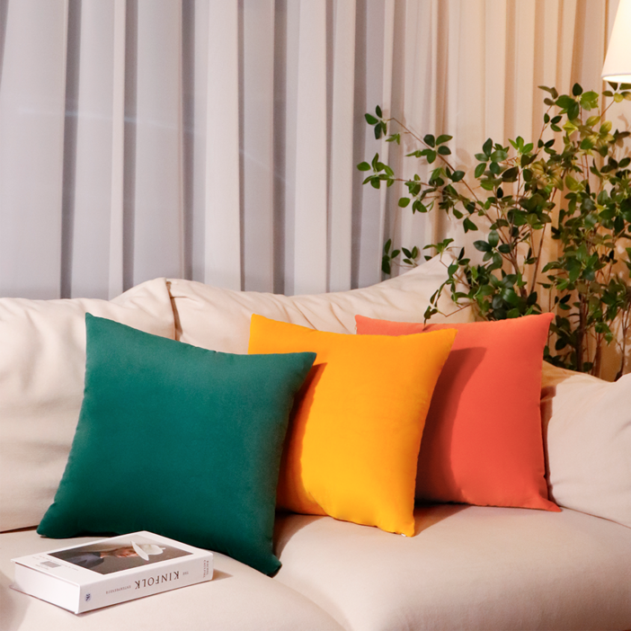 템톤 감성 북유럽 인테리어 벨벳 프리미엄 쇼파 쿠션 5050솜포함, 12색