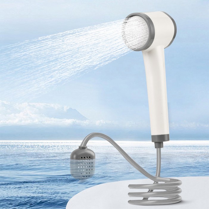 HK sell 워시업 휴대용 캠핑 세차 물주기 충전식 일체형 샤워기