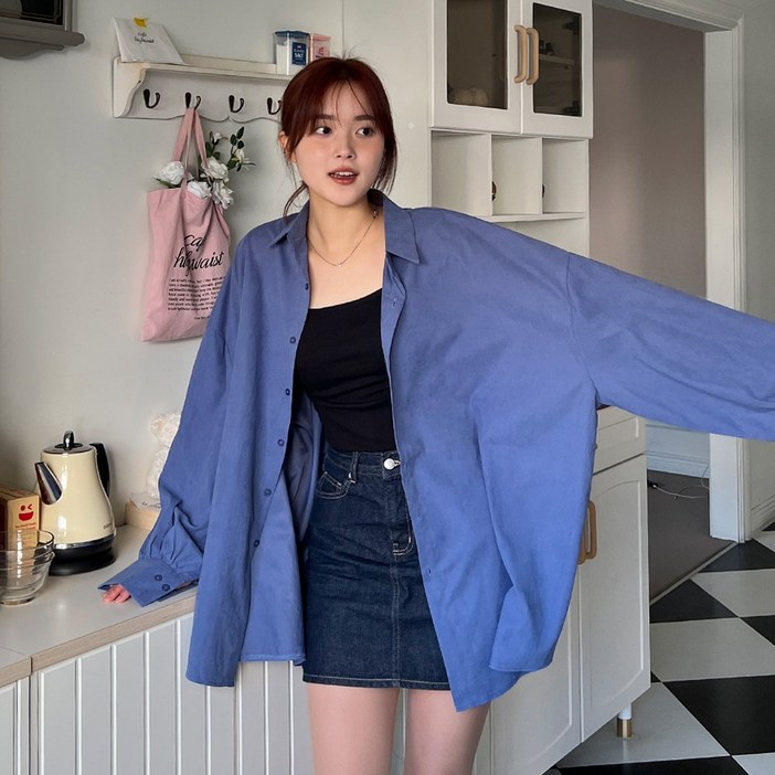 컬러추가5XL 크고이쁨올핏 소프트 빅 남방 3color