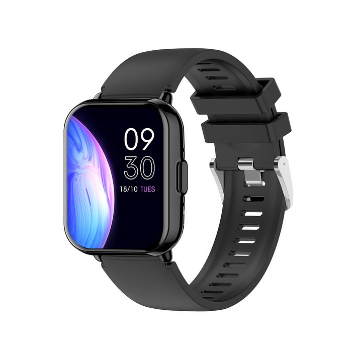 PEJE AI지능문답 25국 실시간대화 번역 GPS운동 수면건강감측 블루투스 통화 인공 스마트워치, GPS + 블루투스, 4.6cm, 검정색