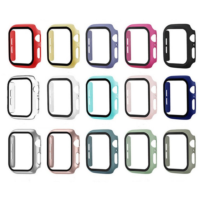 애플워치호환 4/5 풀커버 강화유리 보호케이스 44mm