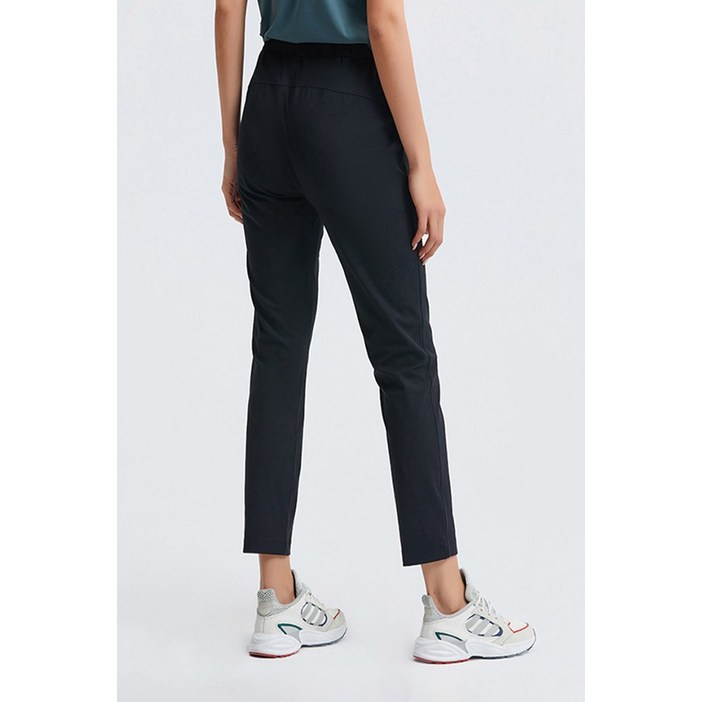 프리미엄 원단여성 극강 슬림 일자바지 사방스판 허리밴딩 팬츠