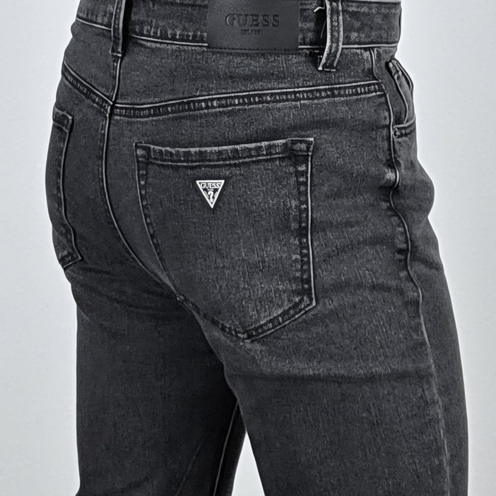 백화점 정품 게스 남성 베이직 릴렉스 테이퍼드 그레이 데님 청바지 GRY