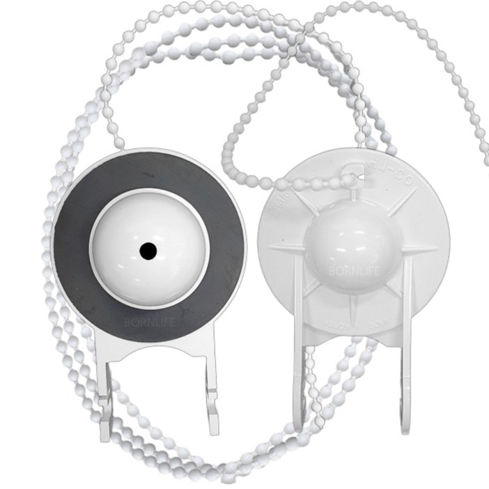 본라이프 양변기 덮개 PVC 마개  변기구슬줄, 백색