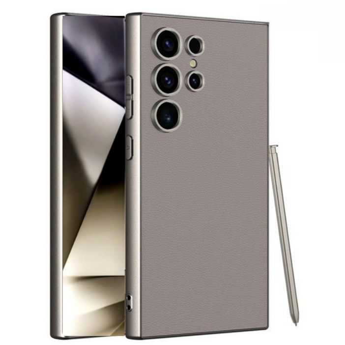 폰디브 갤럭시 S25 울트라 S24 S23 ultra 초슬림 티타늄 가죽 케이스