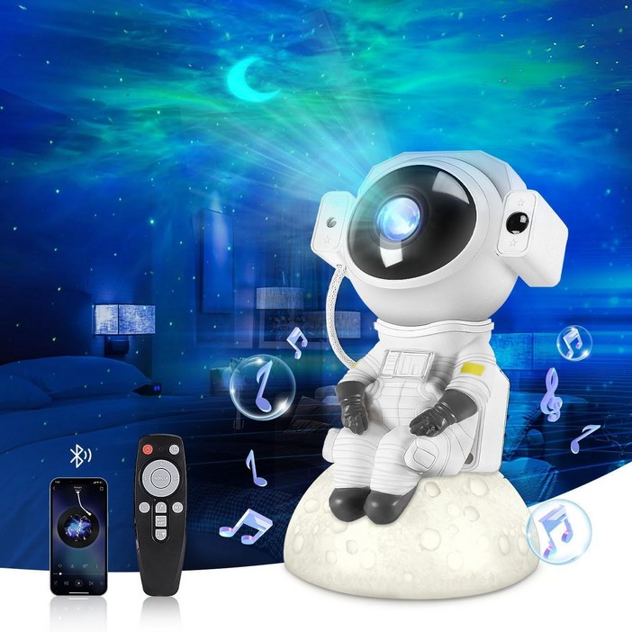 스마트 USB 360 조절 가능한 음악 우주 비행사 로봇 가정 동반자 신기한 성운 야간 조명, 달 성운 스마트 USB 360 조절 가능한 음악 우주 비행사 로봇 가정 동반자 신기한 성운 야간 조명, 달 성운