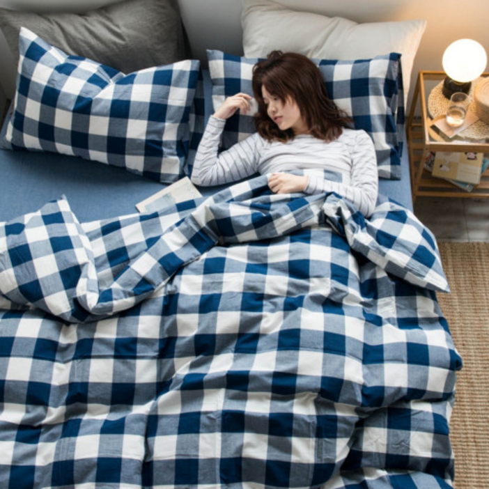 무인양품이불커버 침대커버 커버세트 침구, 밴드형