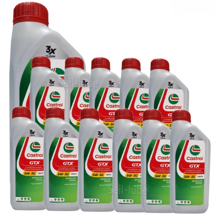 캐스트롤 GTX SP C2C3 5W30 1L x 12개 1박스 가솔린 디젤 겸용 100 합성 엔진오일