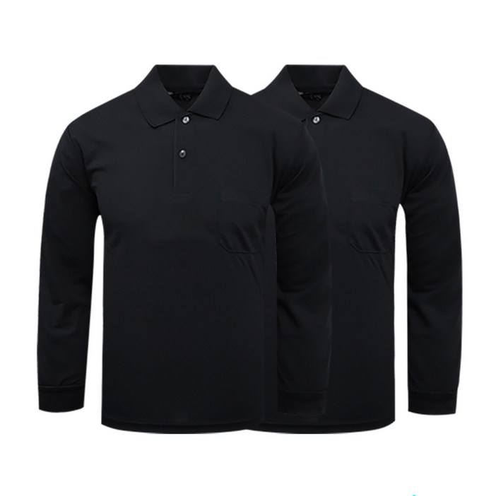 11 나인앤나인 CVT 쿨론 솔리드 주머니 긴팔 카라티 기능성 단체복 작업복 티셔츠