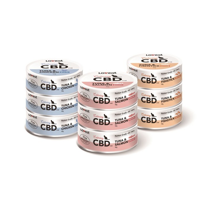 사조 러브잇 CBD 고양이 주식캔, 24개, 90g, 흰살참치&연어 90g X 24개