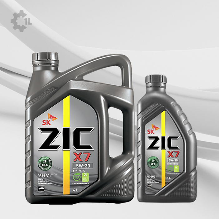 ZIC X7 5W30 SP 4L 1개 + 1L 가솔린 엔진오일