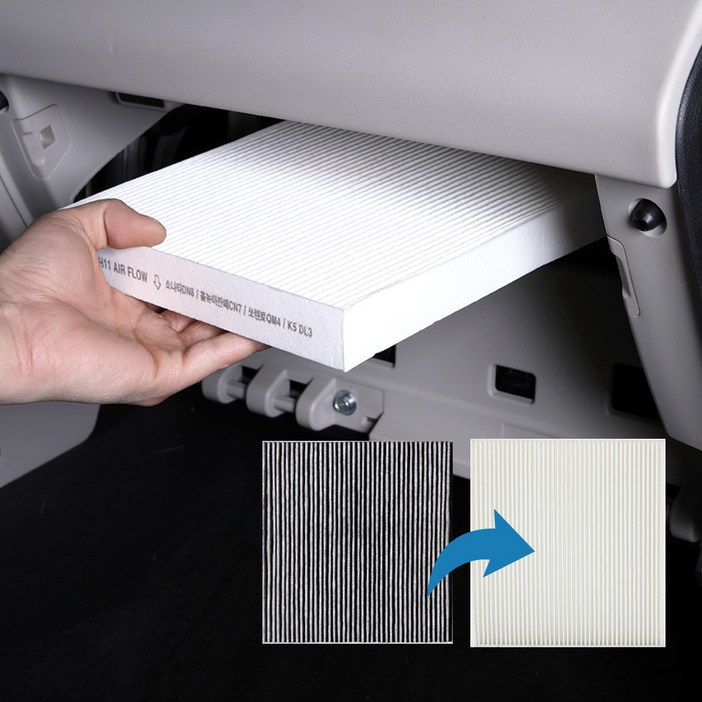 메이튼 차량용 에어컨 필터 자동차 헤파 필터 PM0.3 H11등급 [1+1이벤트] M-AFF, 1+1_올뉴모닝3세대/어반_A119, 2개