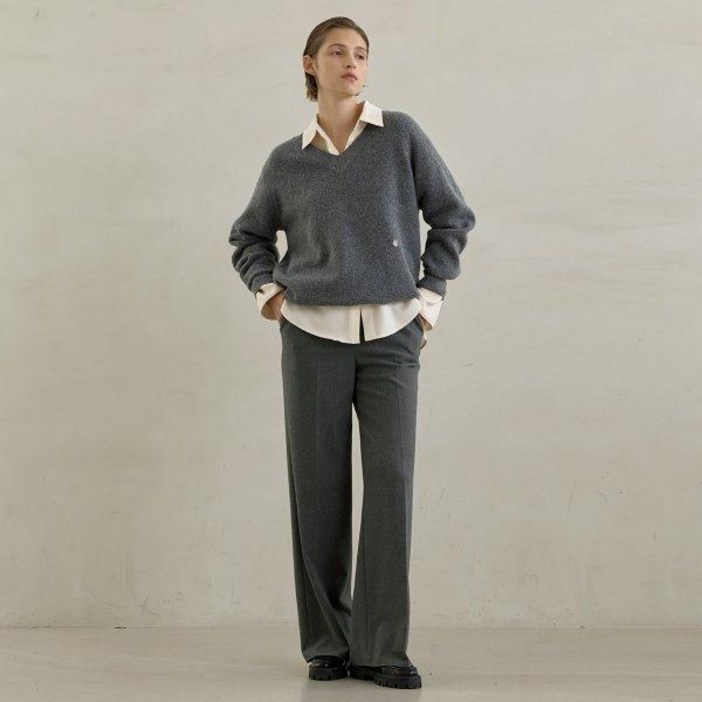 [나인(Atelier Nain)](_)(택가:139,000원)시그니처 윈터 스트레이트 롱 팬츠(Z-PT-5463)