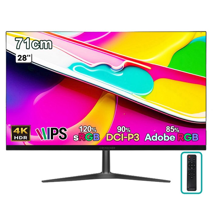 크로스오버 IPS4K UHD HDR 하이라이트 28인치 고해상도 고화질 모니터