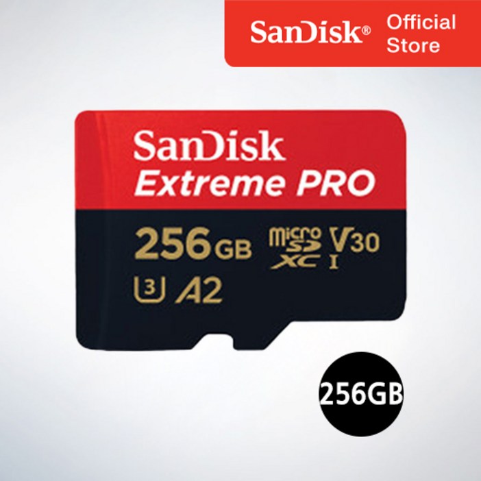 샌디스크 코리아 공식인증정품 마이크로 SD 카드 SDXC Extreme Pro UHS-I 익스트림 프로 QXCD 256GB