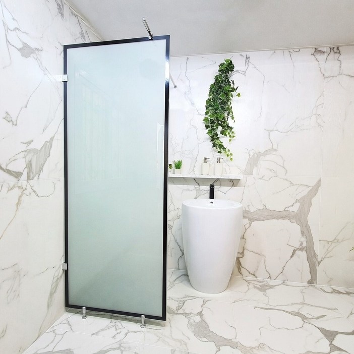 [안전강화유리/당일발송] A6마트 욕실파티션 55종 모음 DIY 쉬운설치 샤워부스, 불투명네모파티션750