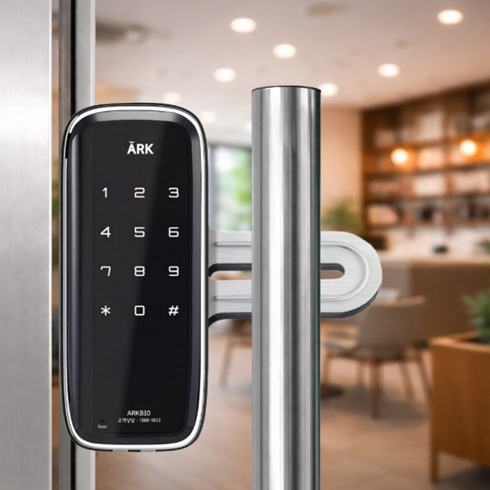 키인 라오나크 ARK810 날개형 유리문 전용 보조키 상가 매장 사무실용 공중화장실 번호키