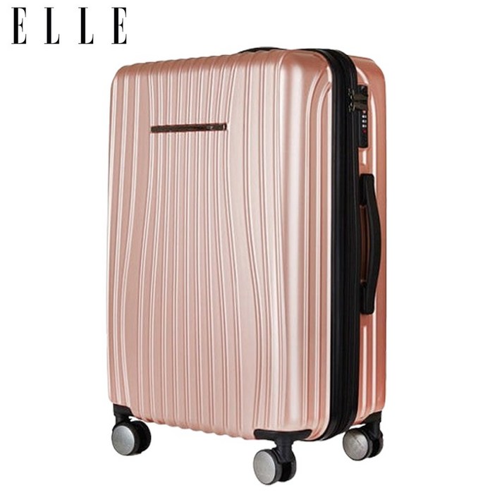 엘르 홈쇼핑 폴리카보네이트 캐리어 여행용 수하물 이동가방 20인치 24인치 28인치 기내반입 로즈골드
