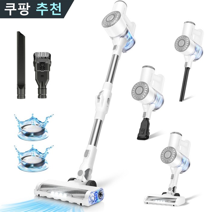 2024년형프리티케어 무선 청소기 핸디 청소기 W400 하얀색, W400 White, White