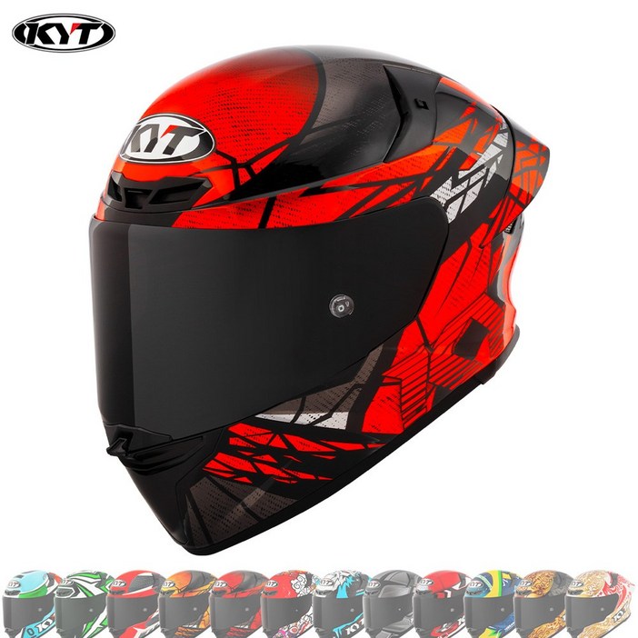 KYT TT레보 풀페이스 데칼 오토바이 스쿠터 바이크 KC인증 헬멧