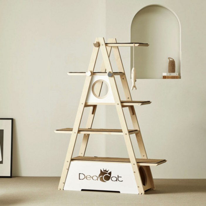 디어캣 A-Line(에이라인) 원목 캣폴 대형 캣타워