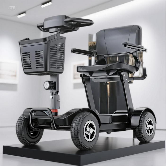 아트테크 경량 접이식 전동스쿠터 전기스쿠터 전동카트 전동 휠체어 대용 노인 장애인 어르신 시니어 노약자 용 부모님 효도선물 4륜 쇼핑용 출퇴근 활동보조