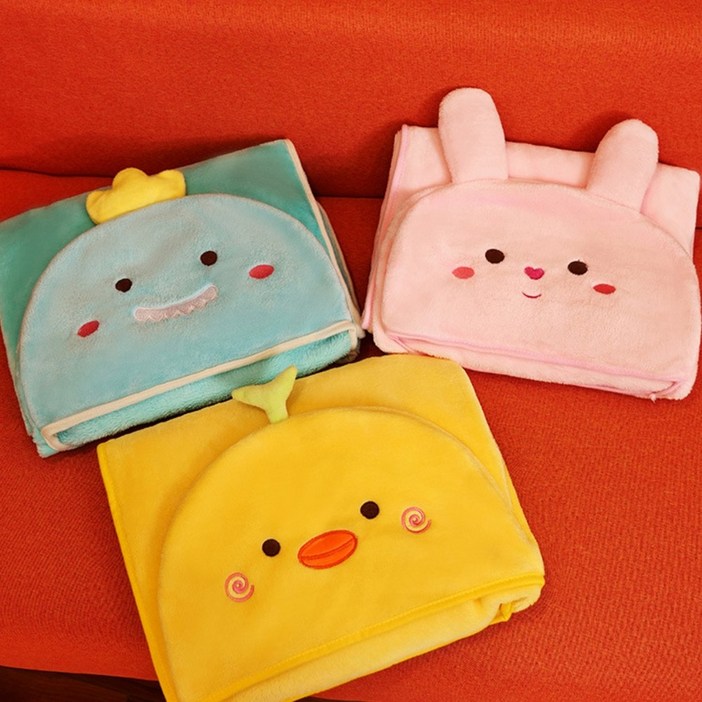 동물캐릭터망토담요 무릎담요
