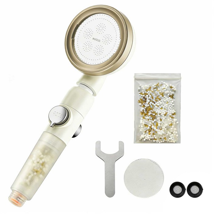 360도 회전 온오프 수압상승 KDF 2중 필터샤워기 헤드