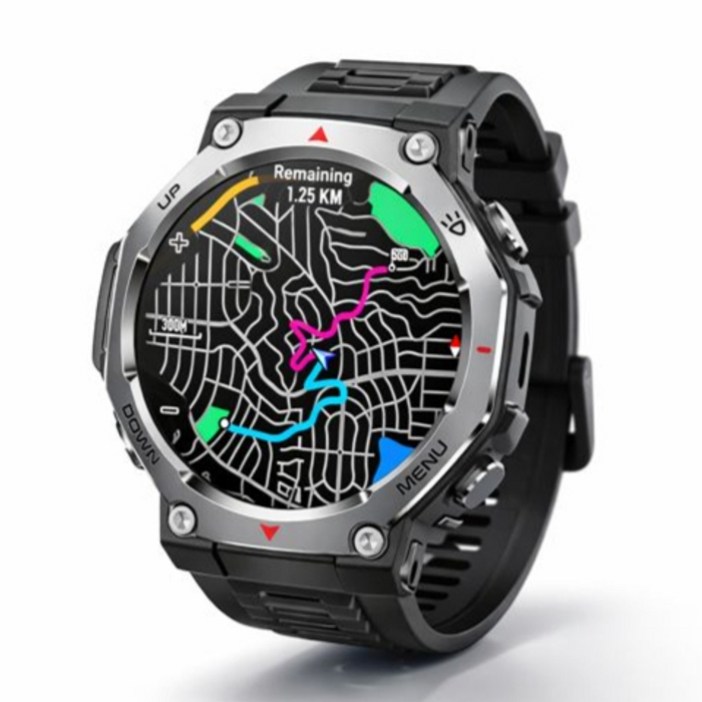 2026 신형 TRex 3 스마트워치 밀리터리 남성용 GPS 아웃도어 시계 AMOLED 1.43인치 10ATM 방수 525mAh 대용량 배터리 JL7012A6