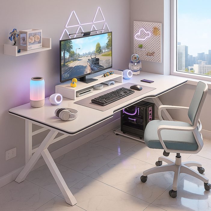 아르디스 컴퓨터 게이밍 책상, 화이트