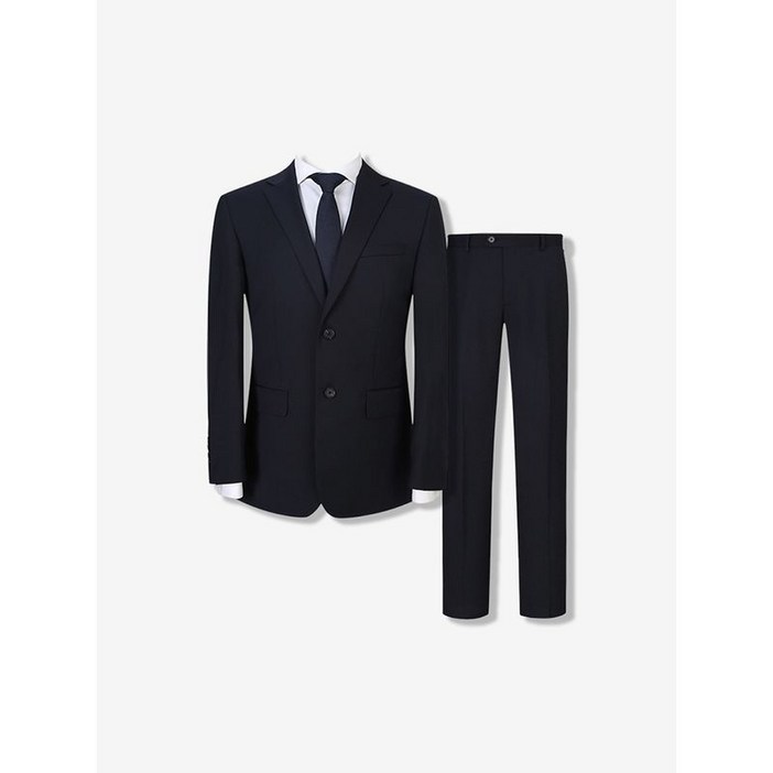 지이크 울블렌디드 솔리드 수트 세트 네이비 PHJAH2095PHPAH2295