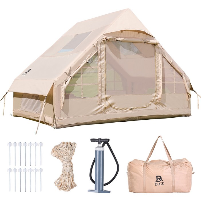 DXZ 에어텐트 방수보온 오픈 윈도 디자인 원터치 에어