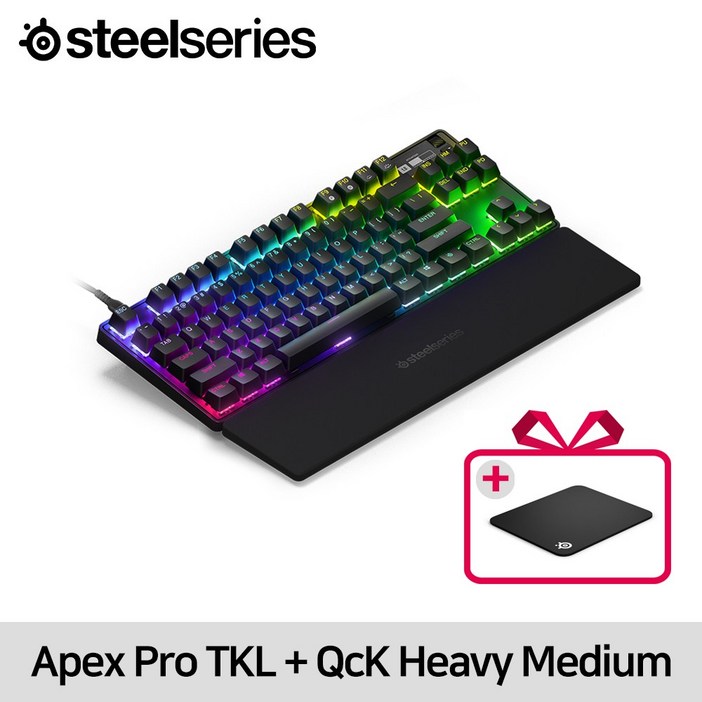 스틸시리즈 Apex Pro TKL  64856  QcK Heavy Medium 63836 한정특가  공식 판매점