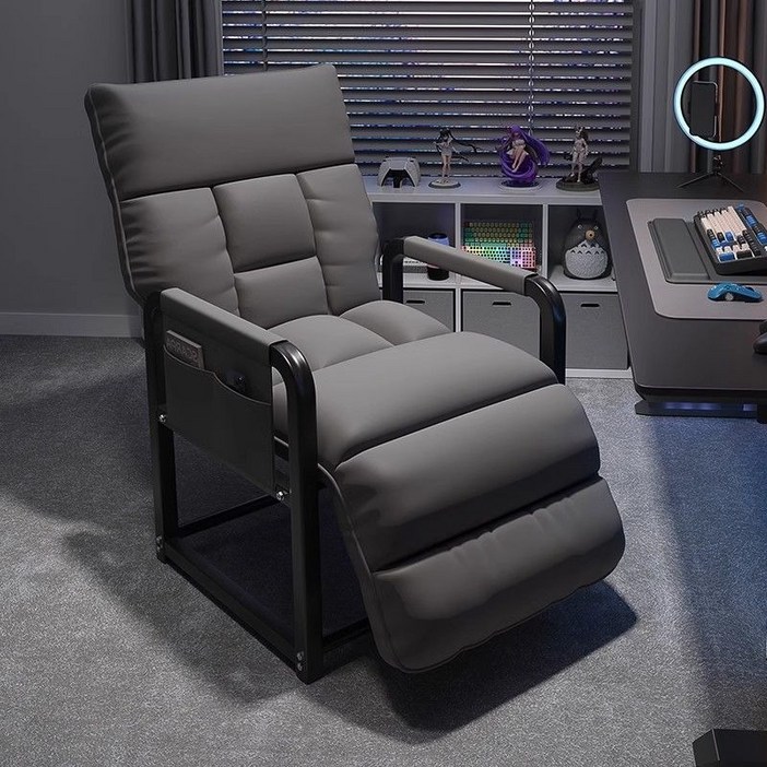 접이식 사무용 리클라이너 소파 편한 쇼파 의자 리클라이너소파 1인쇼파, 블랙